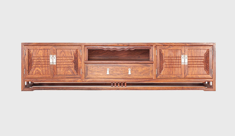 南开刺猬紫檀电视柜低柜现代中式全实木电视柜客厅高低柜